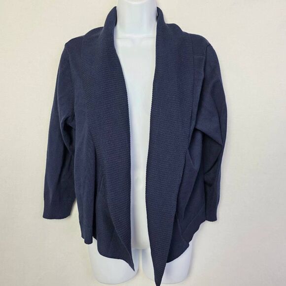 Christopher & Banks Open Front Cardigan Navy Blue XL - Picture 1 of 7